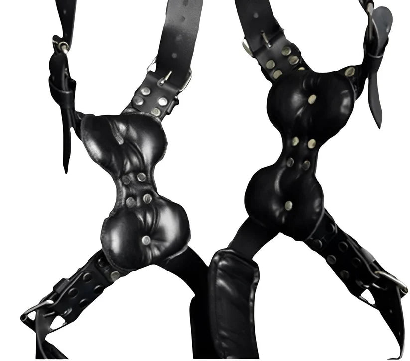 Genuine Leather Hanging Love Sling for Couples – Adjustable Support Swing leather taboo