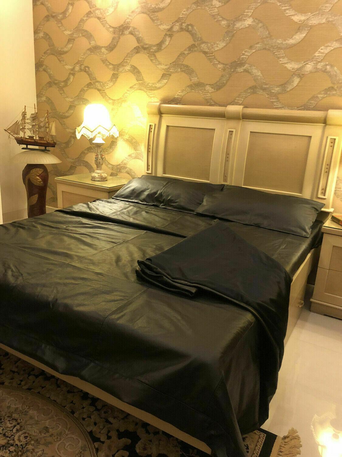 NAPPA LEATHER BEDSHEET PILLOW CASE AND DUVET COVER SINGLE/DOUBLE/KING/SUPER KING