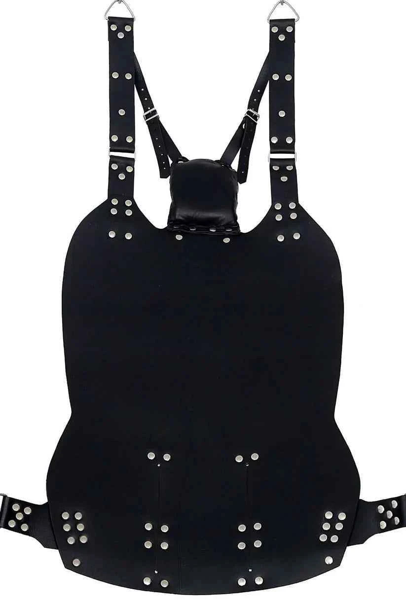 Premium Handmade Black Leather Swing – Heavy-Duty Hanging Sling for Intimate Couples Play – Durable & Stylish Adult Hammock