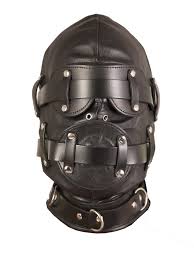 Premium Sheepskin Leather BDSM Face Hood Mask For Fetish Slave - Extreme Bondage