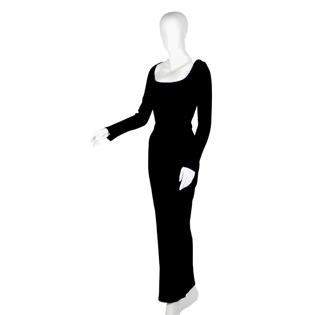Women’s Black Leather Bodycon Dress (Square Neck Gothic Summer Outfit)