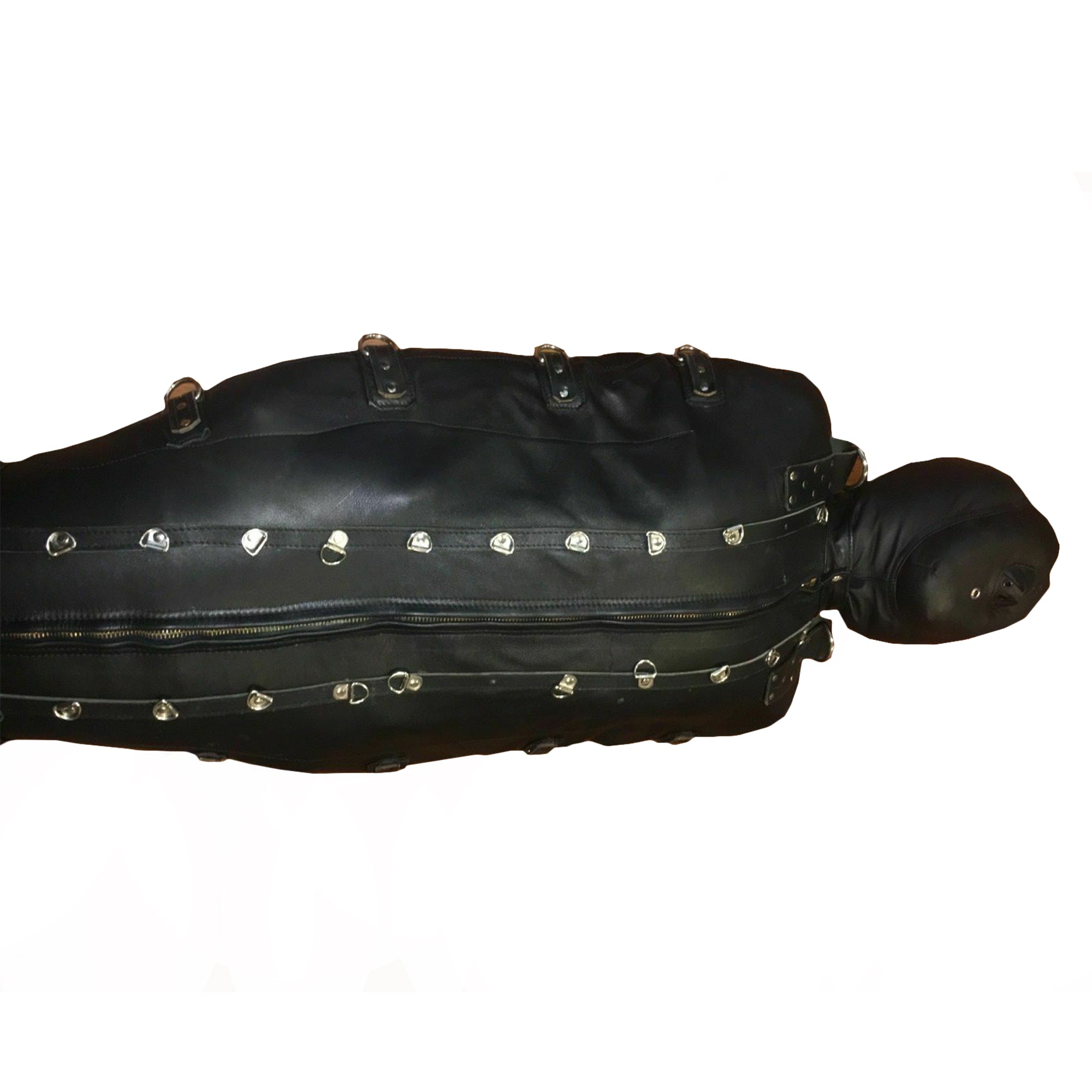 Real Cow leather Sleep Sack Bondage Body Bag Bdsm Mummy