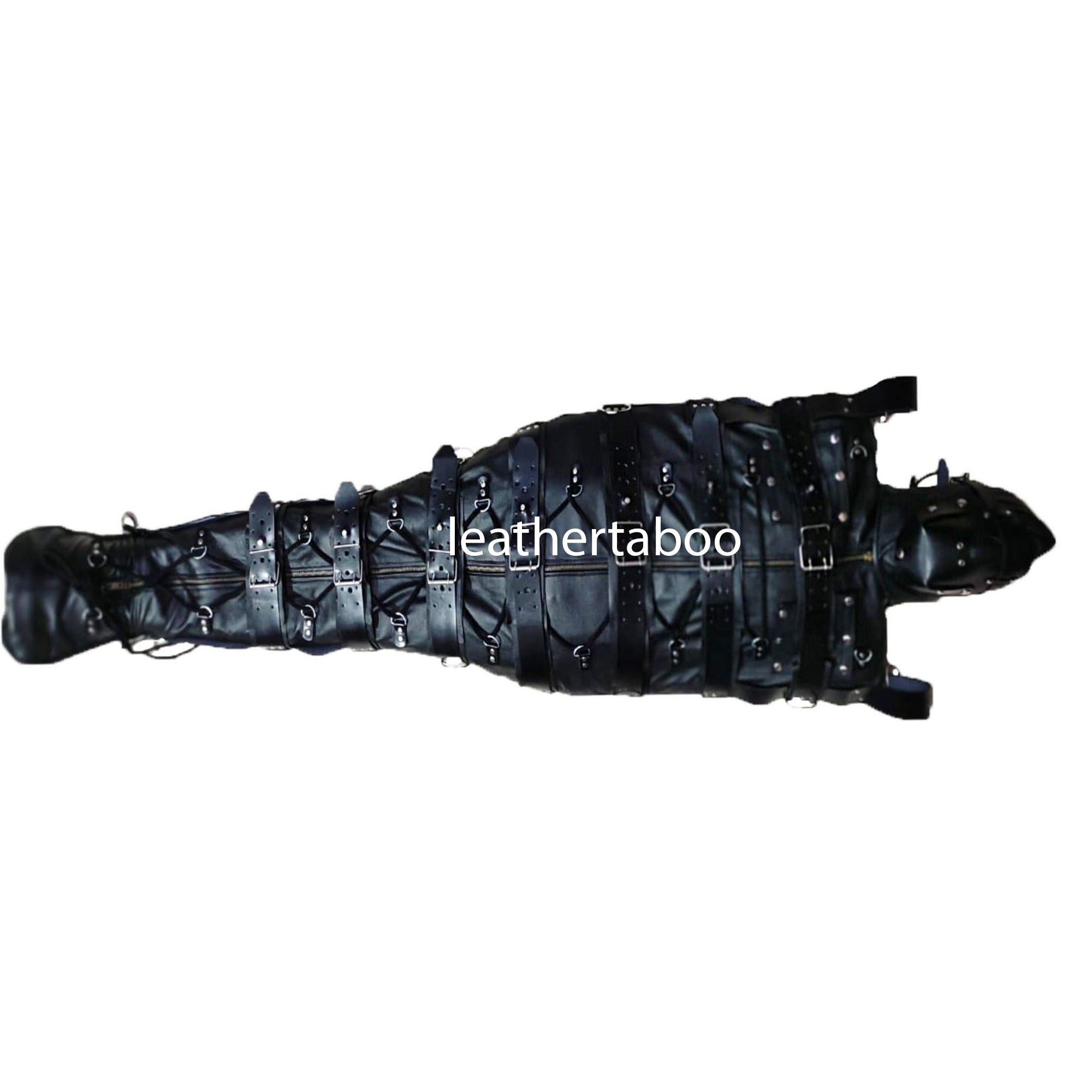 Real Cow leather Sleep Sack Bondage Body Bag Bdsm Mummy