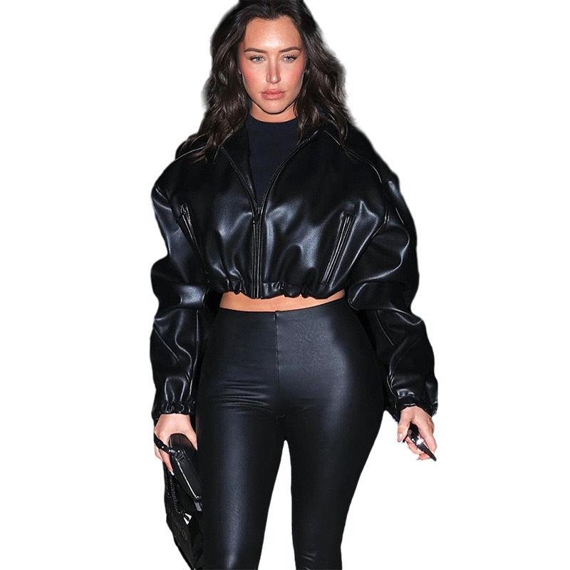 Women’s Real Lambskin Leather Quilted Biker Pants (Skinny Leggings Trousers)