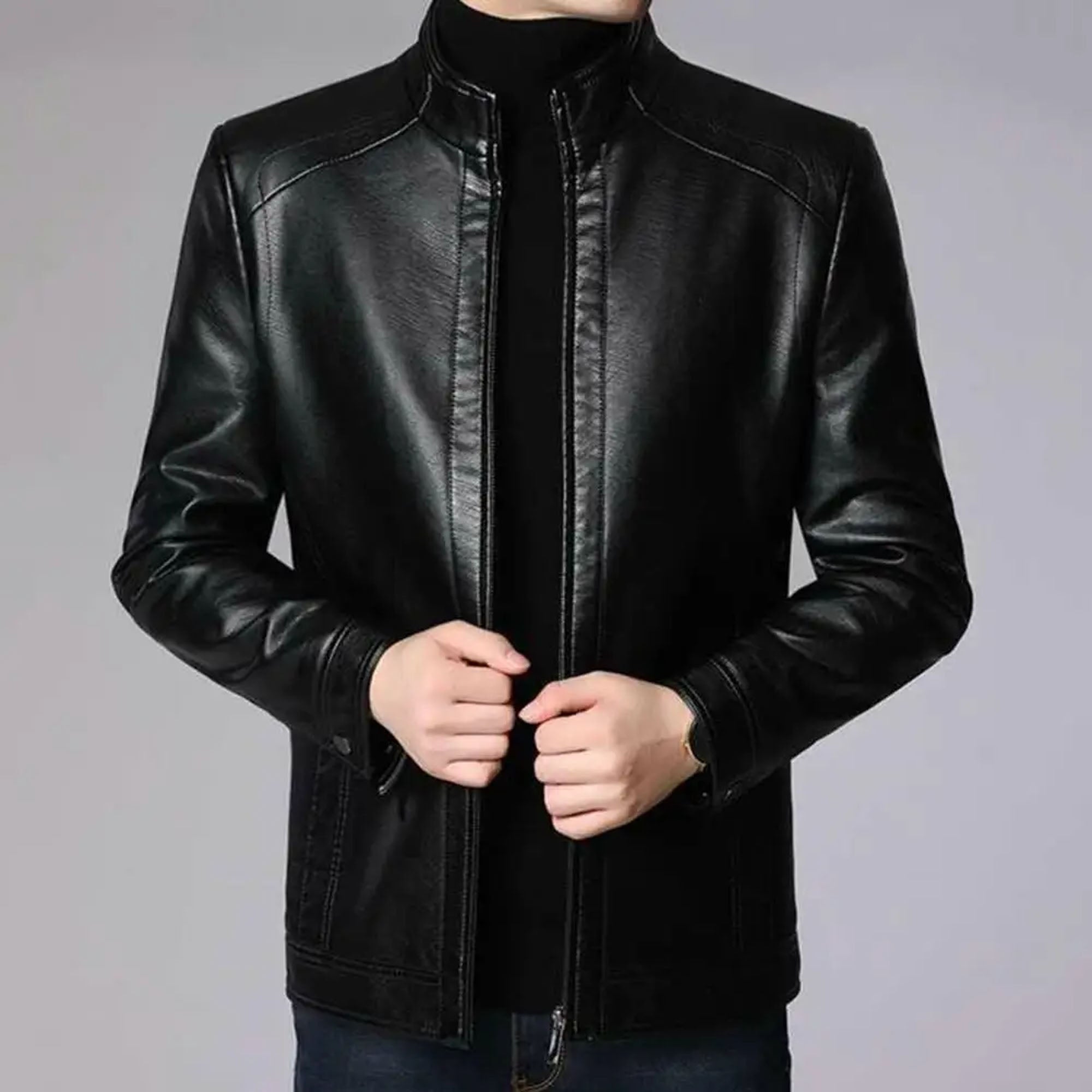 Real Leather Motorcycle Jacket